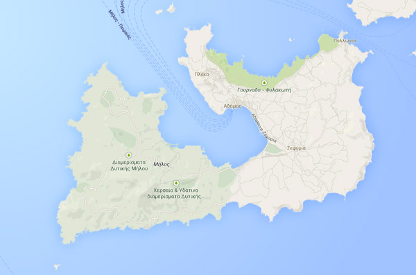 Μήλος Πολιτικός Χάρτης